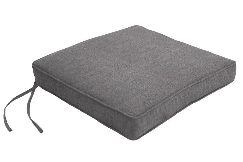 Sunbrella Dining Chair Cushion, 2.5" H x 23.5" W x 19" D, Cast Slate Sunbrella® Plainweave
