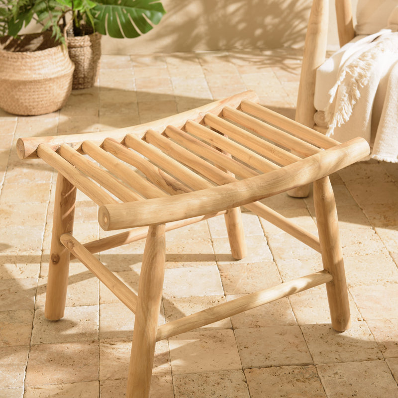 Zech Solid Wood Accent Stool