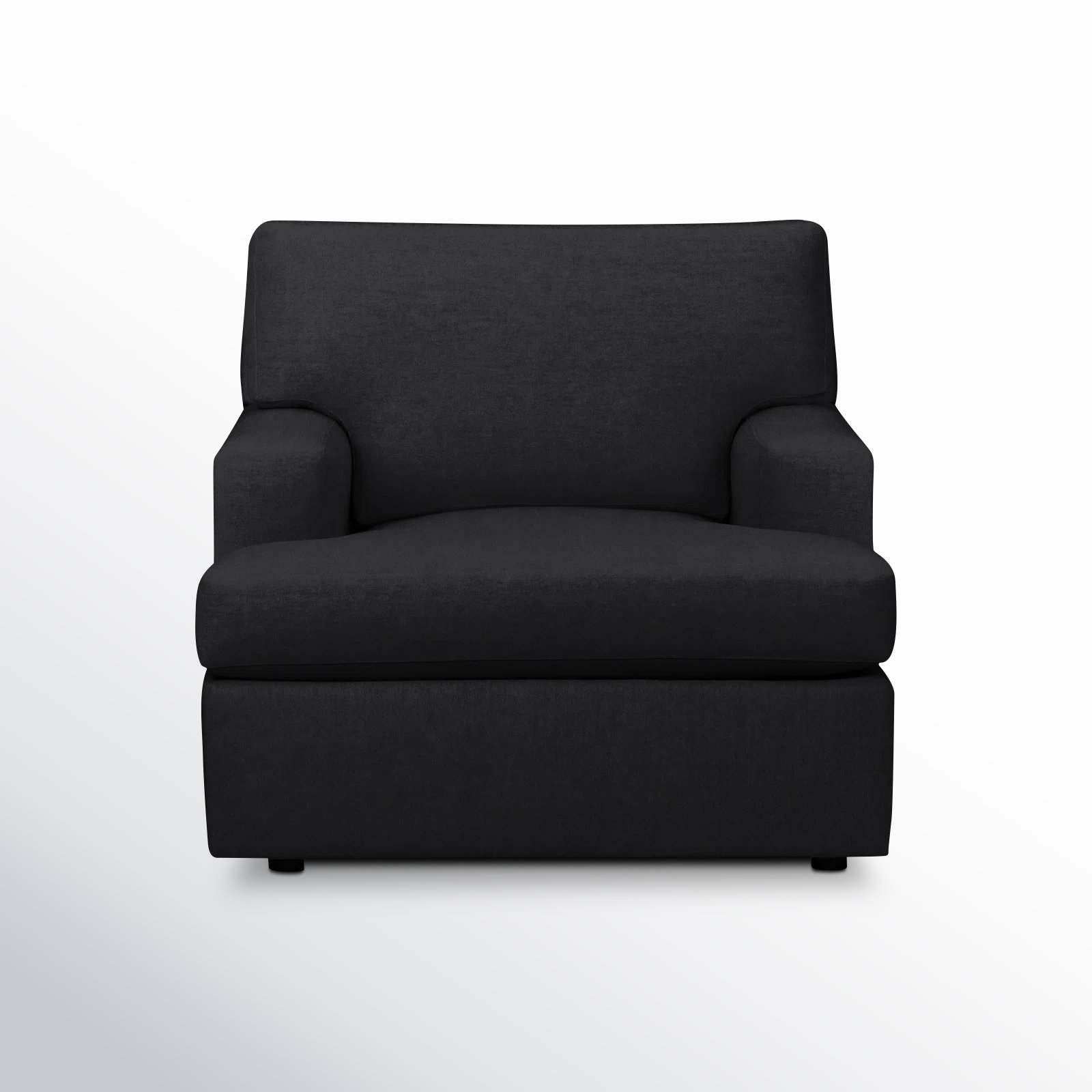 Cleo Upholstered Custom Accent Chair, Bella Gunmetal Performance Velvet