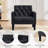 30.91"W Leather Tufted Accent Chair-430904545