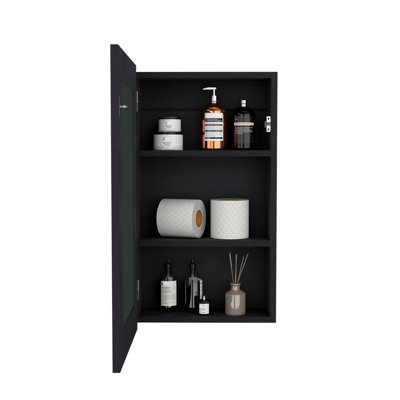 Medicine Cabinet Sanford, Bathroom, Black