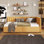 Twin Size Upholstered Daybed Sofa Bed with 2 Storage Drawers, Linen Fabric Beige, No Box Spring Needed, Sturdy & Comfortable