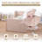 Toddler Floor Bed with Removable Safety Rails and Storage Bag, Kids Bed for Girl and Boys, Standard Crib Size, Safety Upholstered Child Beds, Low to Floor Design-1381905717