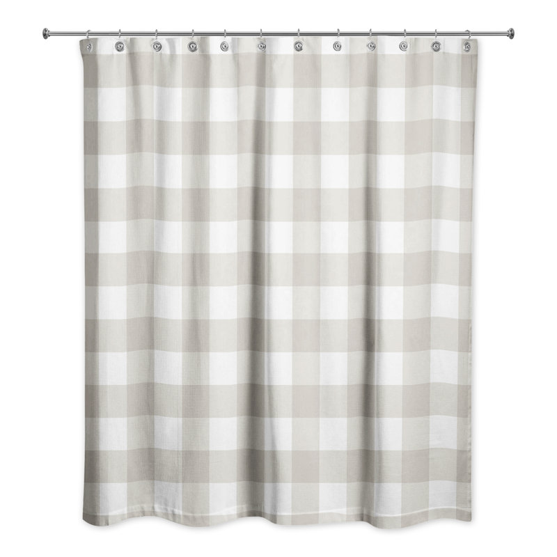 Rideau de douche simple Hank, Beige