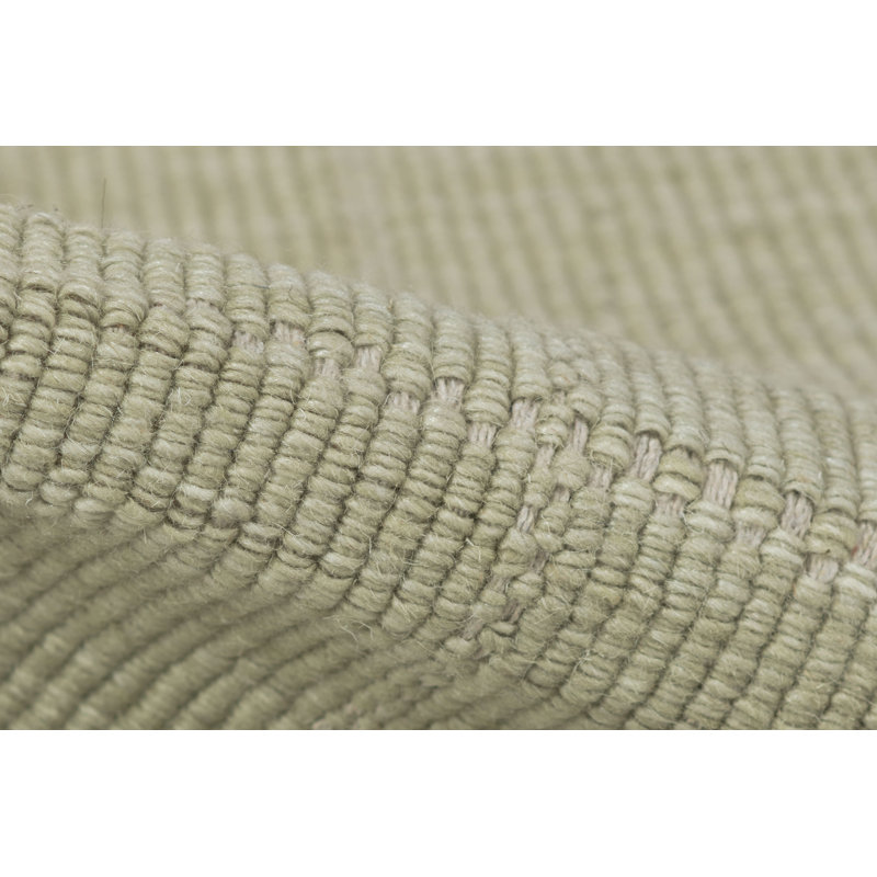 Tapis Lauren tissé à la main en laine et polyester, motif géométrique, couleur sauge, 2,13 m x 2,74 m, 7' x 9'