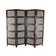 Brown Wood Handmade Hinged Foldable Partition
