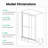 56"-60" W Shower Door, 72" H, Tempered Glass, , Scratch Surface H Double Sliding Partition, W, Stunning Finish