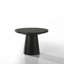 Ensemble de table basse, de bout et de console 3 pièces avec base à piédestal