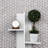 Hudson Penny Round Cookies/Cream 11-7/8" x 12-5/8" Porcelain Mosaic Floor and Wall Tile