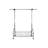 Chrome Metal Clothes Rack Extendable Bar