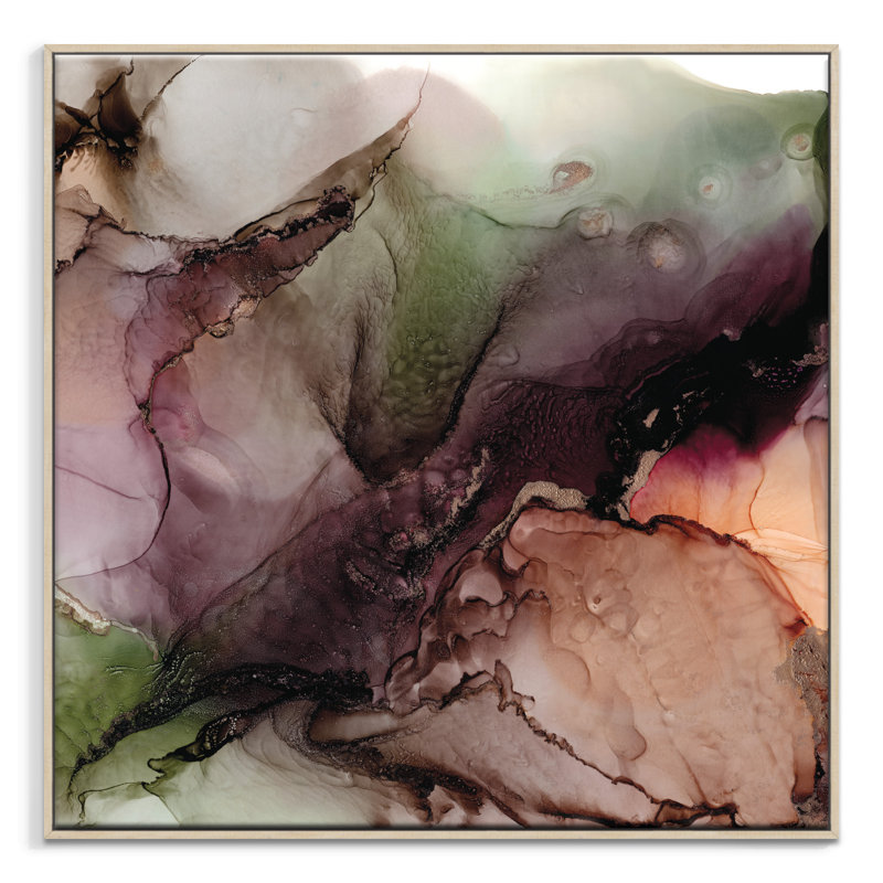 Fern Siebler The Valley Beyond by Fern Siebler - Print on Canvas, 62.5cm H x 62.5cm W x 4cm D, Timber Framed