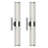 14 In. Cylinder Dimmable Indoor Led Wall Sconces With Glass Shade
