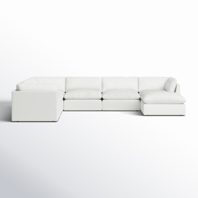 Josefa Upholstered U-Shaped Sectional with Ottoman
