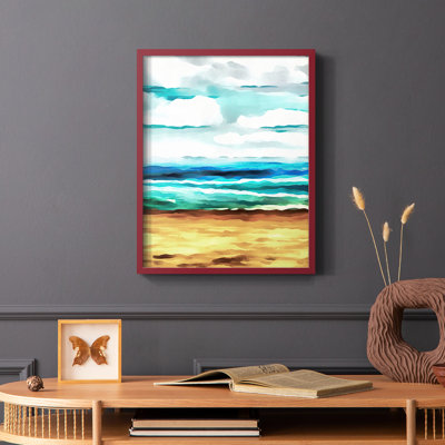 «Summer Love II», reproduction encadrée - bois massif
