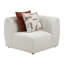 Canapé modulaire en chenille beige 5 pièces Franz