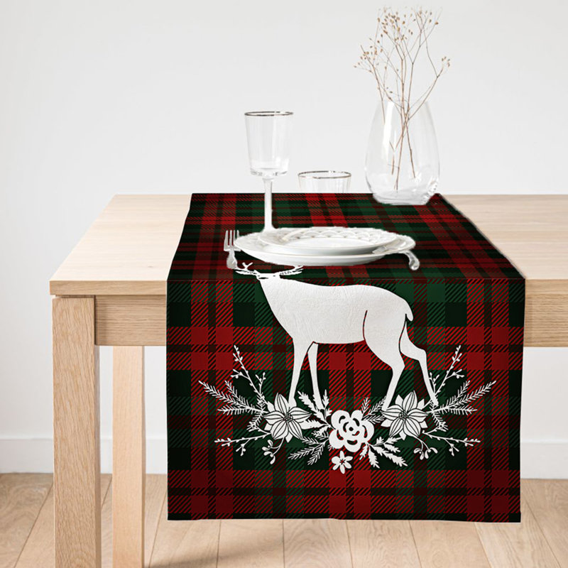 Chemin de table de Noël et des Fêtes - coloré et festif, idéal pour la décoration des Fêtes