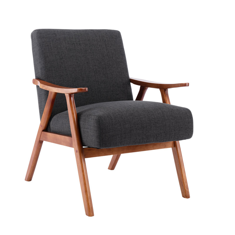 Pharell Upholstered Armchair, Dark Grey