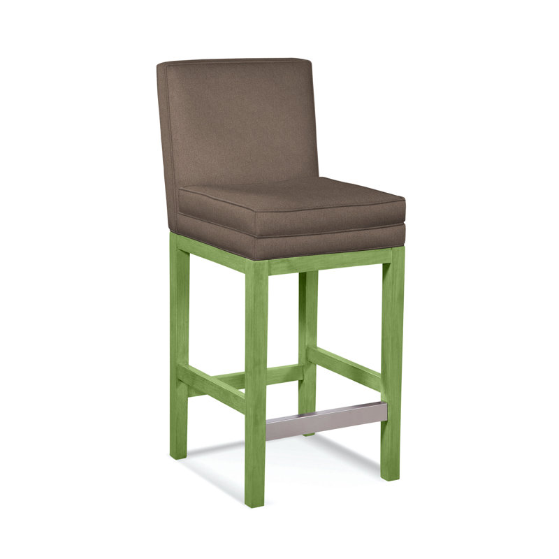 Upholstered Stool, Honey Finish, Elite Ash; 0321-83