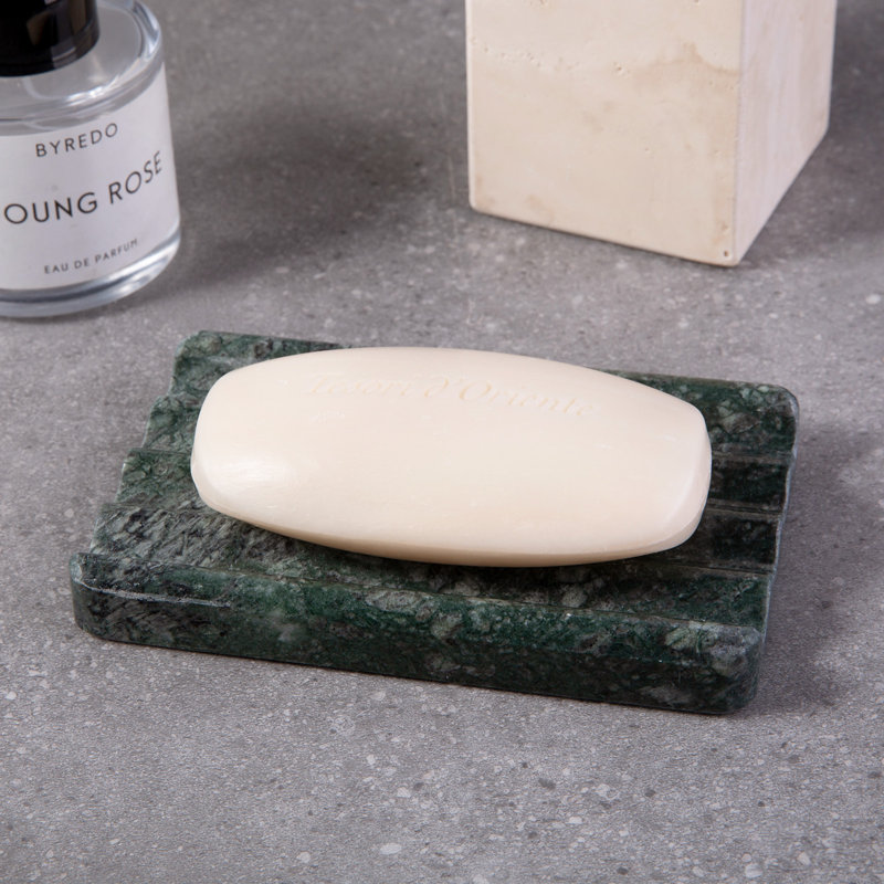 Plateau à savon en marbre naturel, Vert