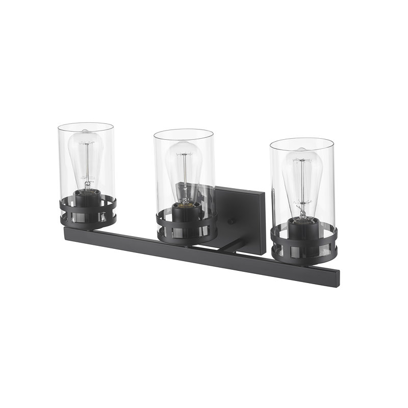 Bastoam Dimmable Vanity Light with Clear Glass, 3 - Light