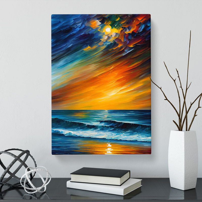 Ocean Painted - Wrapped Canvas, 60cm H x 40cm W x 3cm D