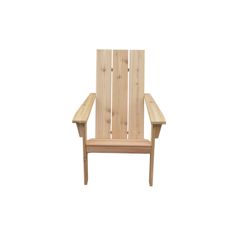 Chaise Adirondack en bois massif Ameerah, Naturel