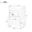 24" White Modern Sleek Bathroom Vanity Elegant Ceramic Sink With Solid Wood Frame Open Style Shelf