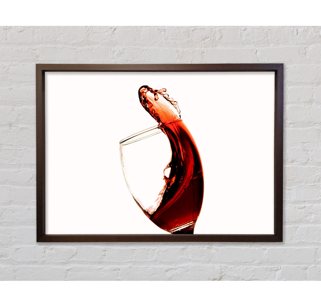 Rotwein einschenken - Einzelner Bilderrahmen Kunstdrucke auf Leinwand