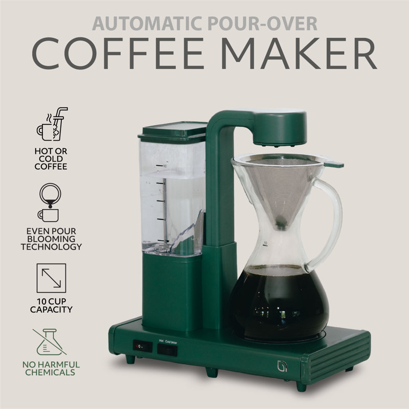 WILLOW Artisan Brew Automatic Pour Over Coffee Maker- Blooming Technology - GREEN