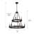 Emmalynn 9 - Light Steel Dimmable Round Chandelier