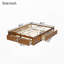 Grand lit plateforme avec 6 tiroirs de rangement, lit de rangement en bois de pin-132685910