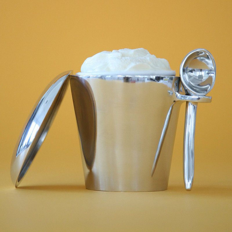Pint Ice Cream Server Dining Bowl, Oyster