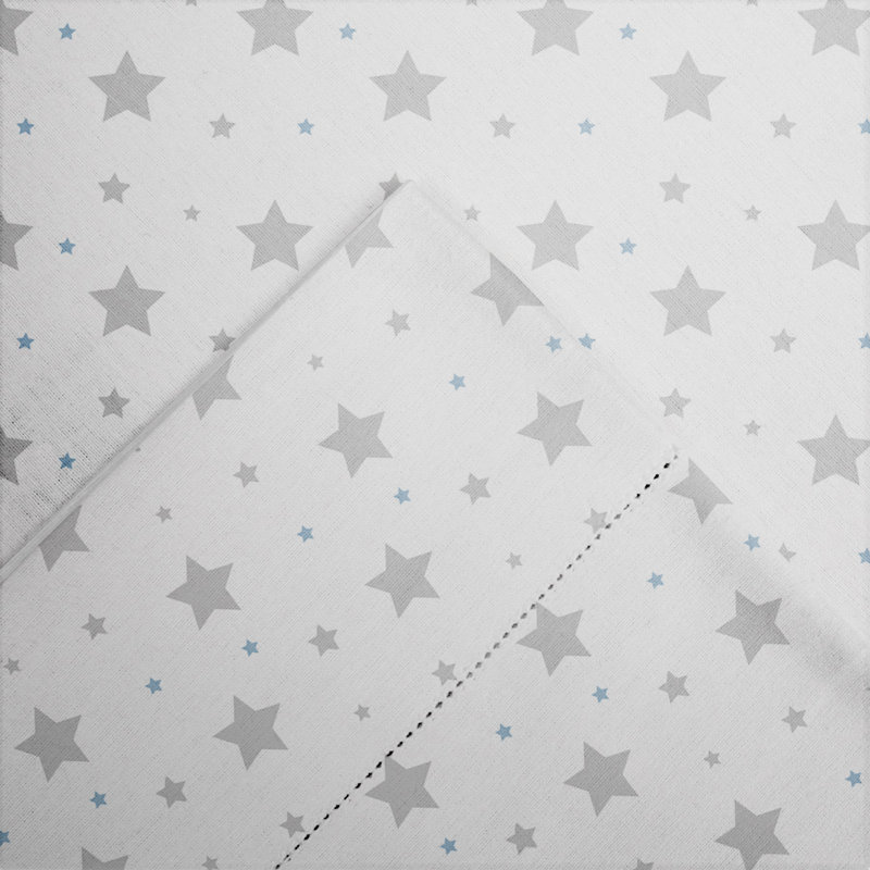 Pointehaven 180 GSM Velvet feel Luxury Flannel Sheet Set , Cal King, Stars