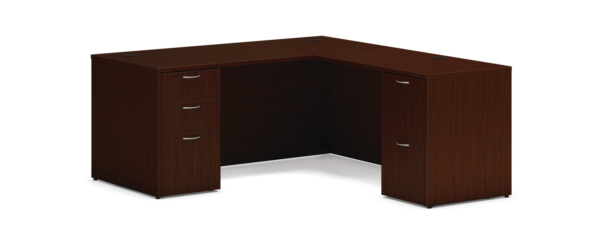 HON Mod LDesk with Dual Pedestals Wayfair