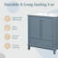 Meuble-lavabo 30 po sans lavabo, base seulement, armoire de salle de bain multifonctionnelle avec portes et tiroir, cadre solide et panneau de fibres à densité moyenne, -115898508
