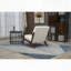 Chaise d'appoint Mid-Century moderne avec structure en bois, chaises de salon rembourrées avec coussin de taille, fauteuil de lecture pour véranda de chambre à coucher-1095798541