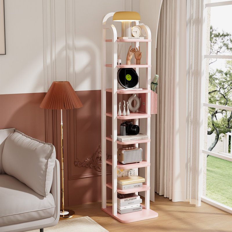 30 Pair Shoe Storage Cabinet, 136cm H x 26.5cm W x 30cm D, Pink