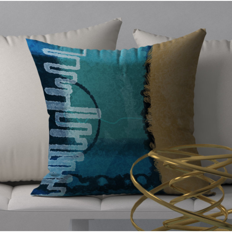 Housse de coussin carré et insert, H 20 po x l 20 po