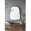 Miroir 27 "x 37" Irrgeular avec cadre en bois
