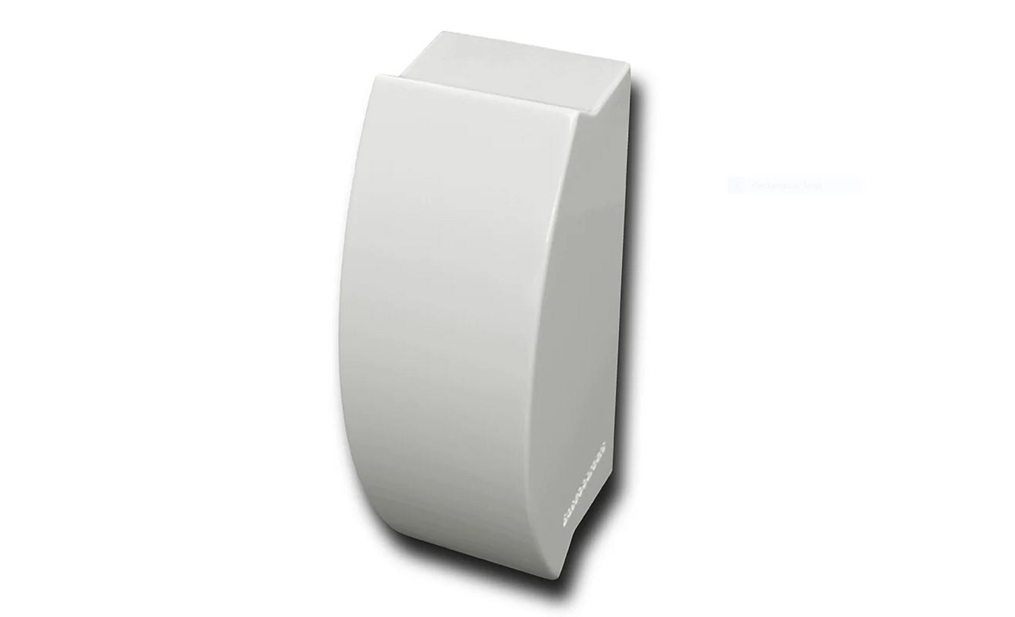 Baseboarders Elliptus Steel Easy Slip-On Baseboard Heater Cover Inside  90-Degree Corner - White