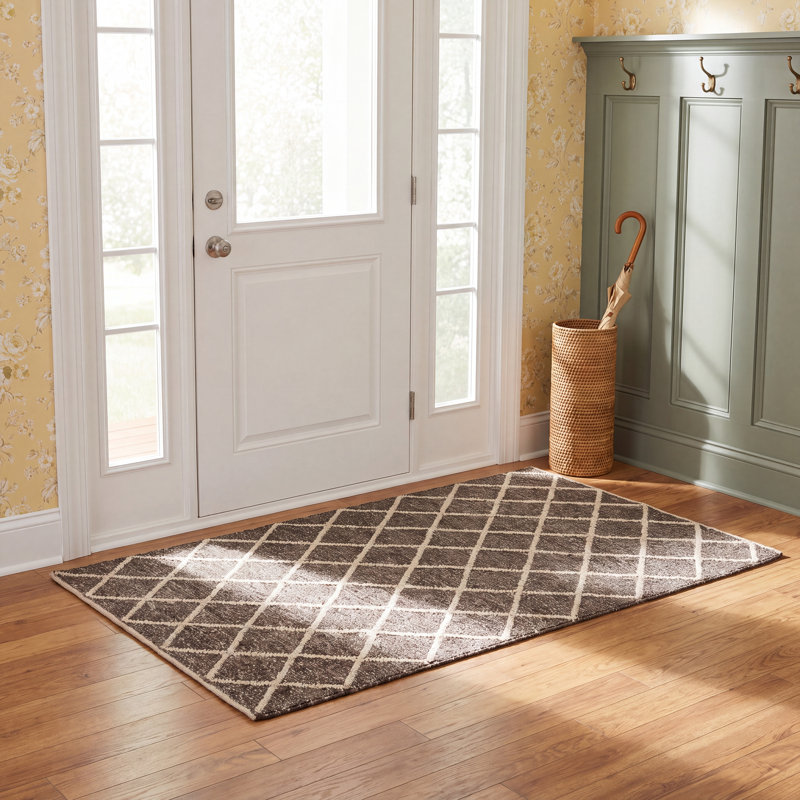 Geometric Indoor Rug, Rectangle 2' x 3'