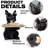 Modern Decor Resin Bulldog Tray Statue Piggy Bank Tray Storage Entrance Key Holder Candy Jewelry Earrings Tray Suitable For Home Decor Modern Art Dining Table Decor Office Small Object Tray-122465472