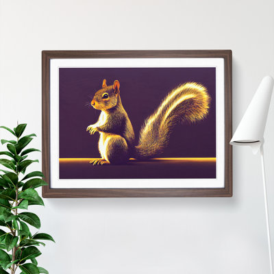 Illuminated Squirrel - Single Picture Frame Print