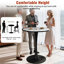 Round Marble Top Metal Base Dining Table