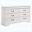 Ensemble de chambre à coucher simple 4 pièces White-130205164-130205163