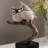 Couple Crested Tit On Branch Lifelike Bird Resin Home Tabletop Decor