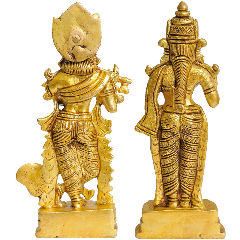 Ensemble de 2 figurines Krishna et Rukmani
