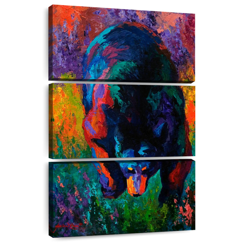 Brampt Grounded Black Bear, 32" H x 20" W