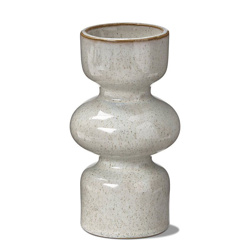 Porte-bougie réversible Linea Taupe, H 7,5 po x l 3,25 po x P 3,25 po
