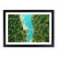 Saint Cassien Lake in France in Abstract - Picture Frame Graphic Art Print-55761924-55761926